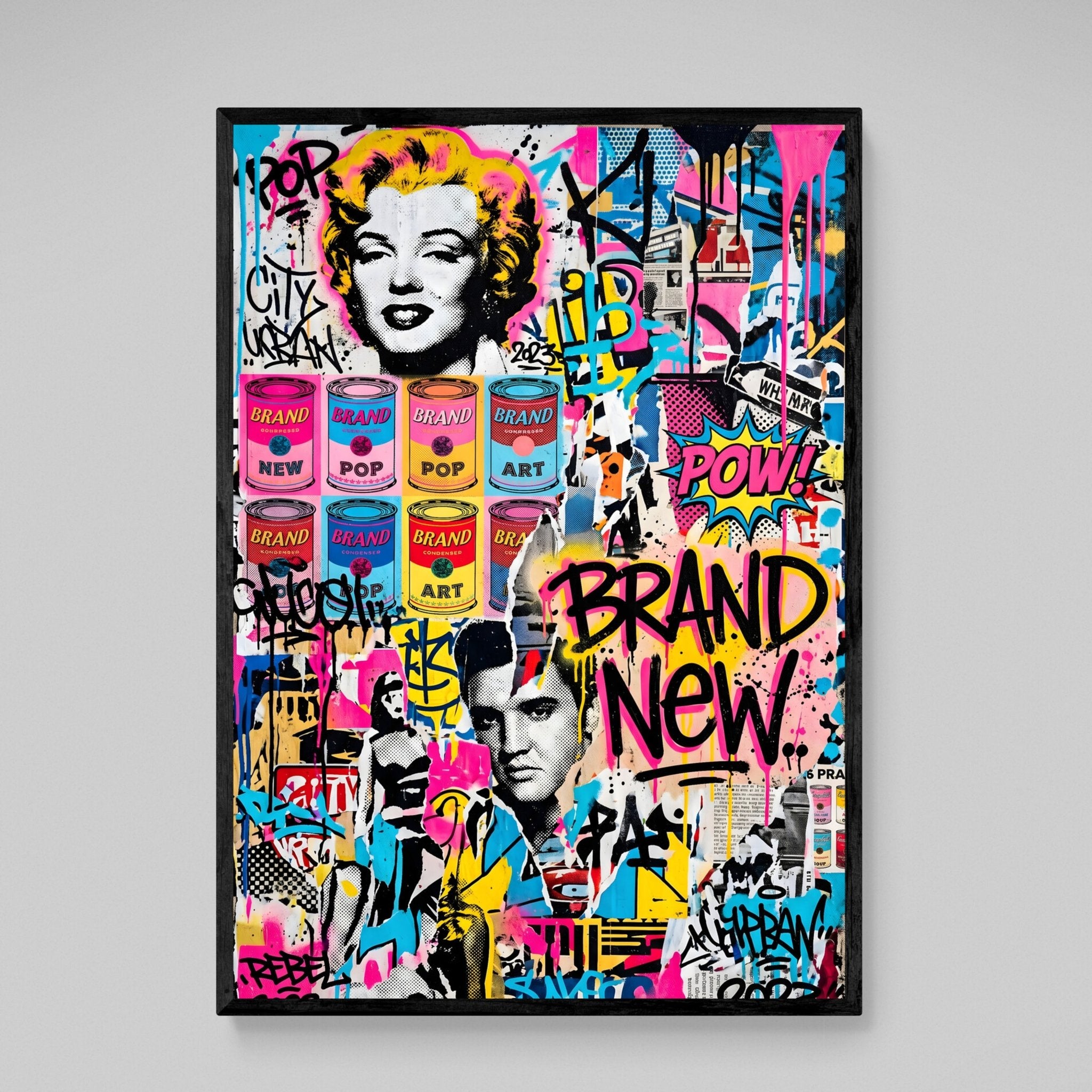 Icons Collage Pop Art Canvas - Luxury Art Canvas