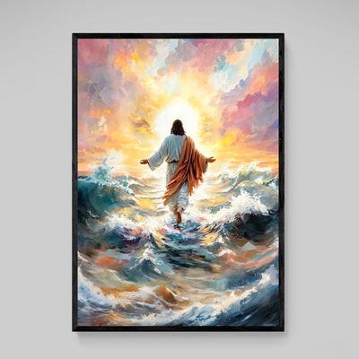 Jesus Walking On Water Wall Art