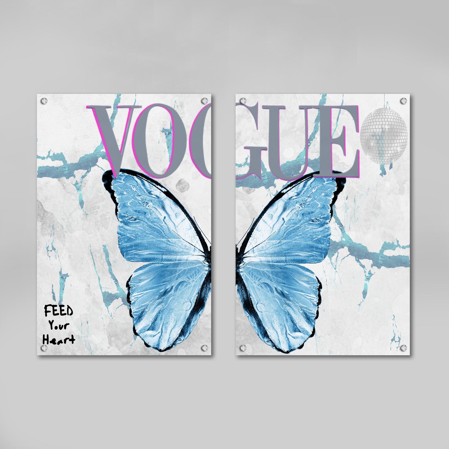 Blue Vogue Wall Art