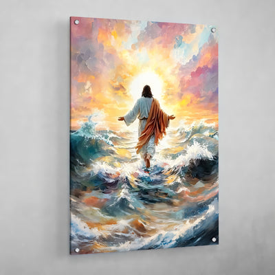 Jesus Walking On Water Wall Art