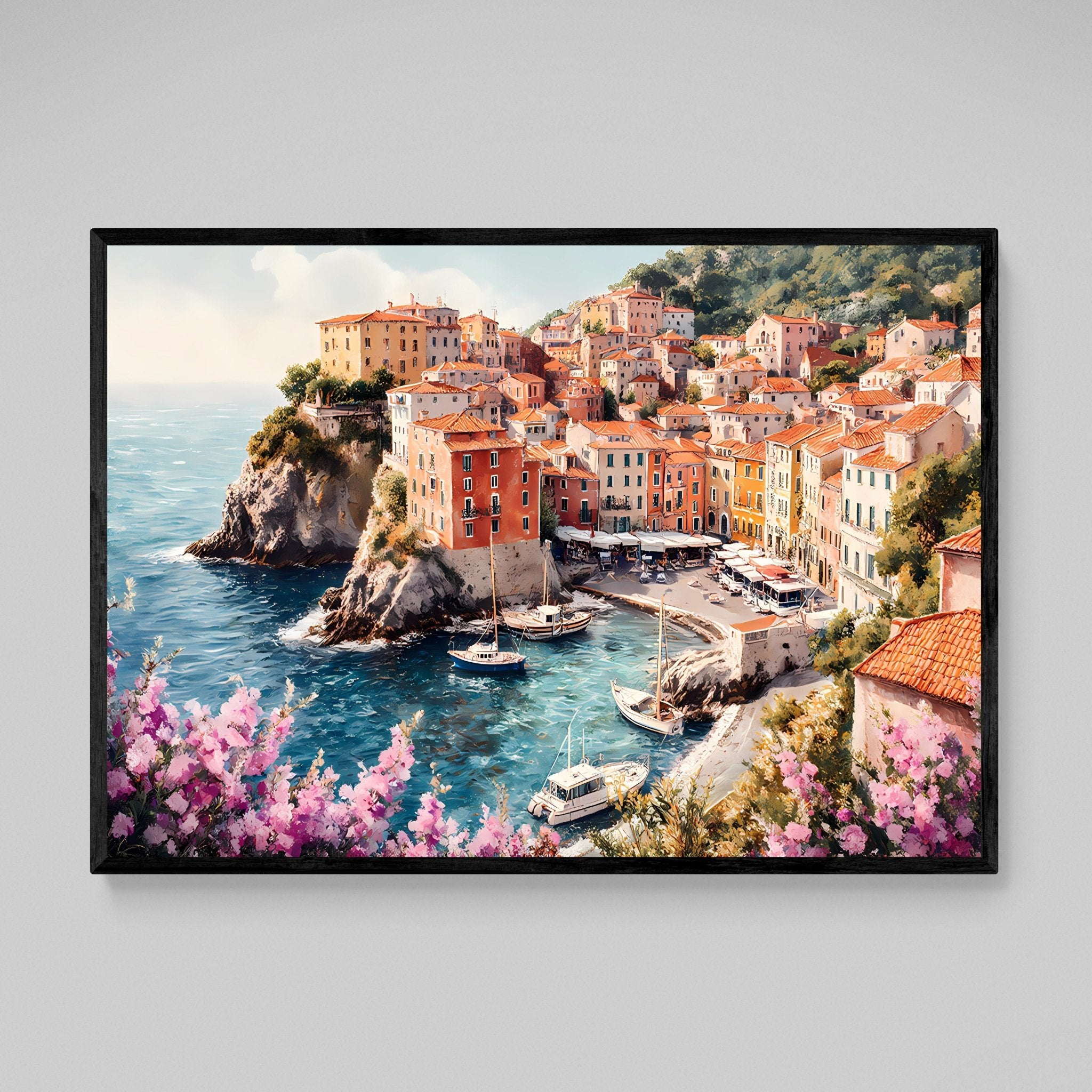 Italian Landscape Wall Art - Luxury Art Canvas