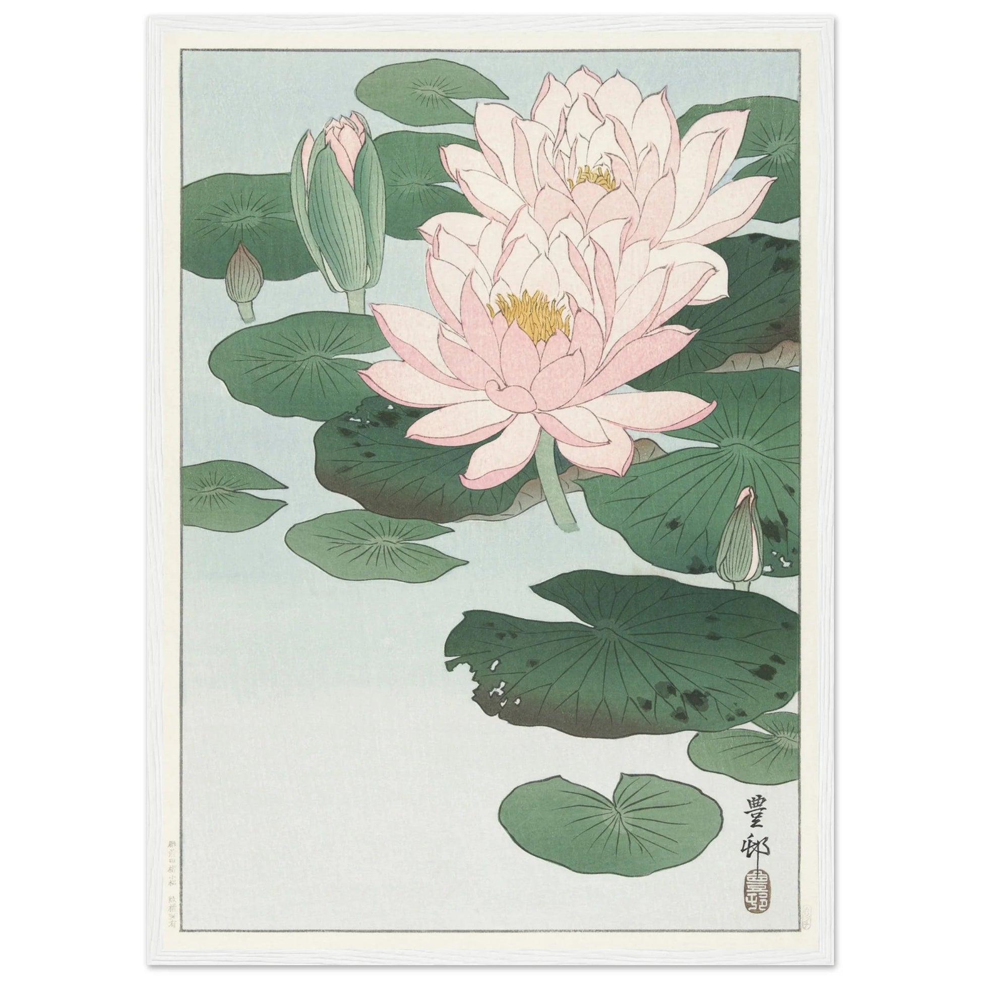 Japanese Flower Wall Art - Luxury Art Canvas