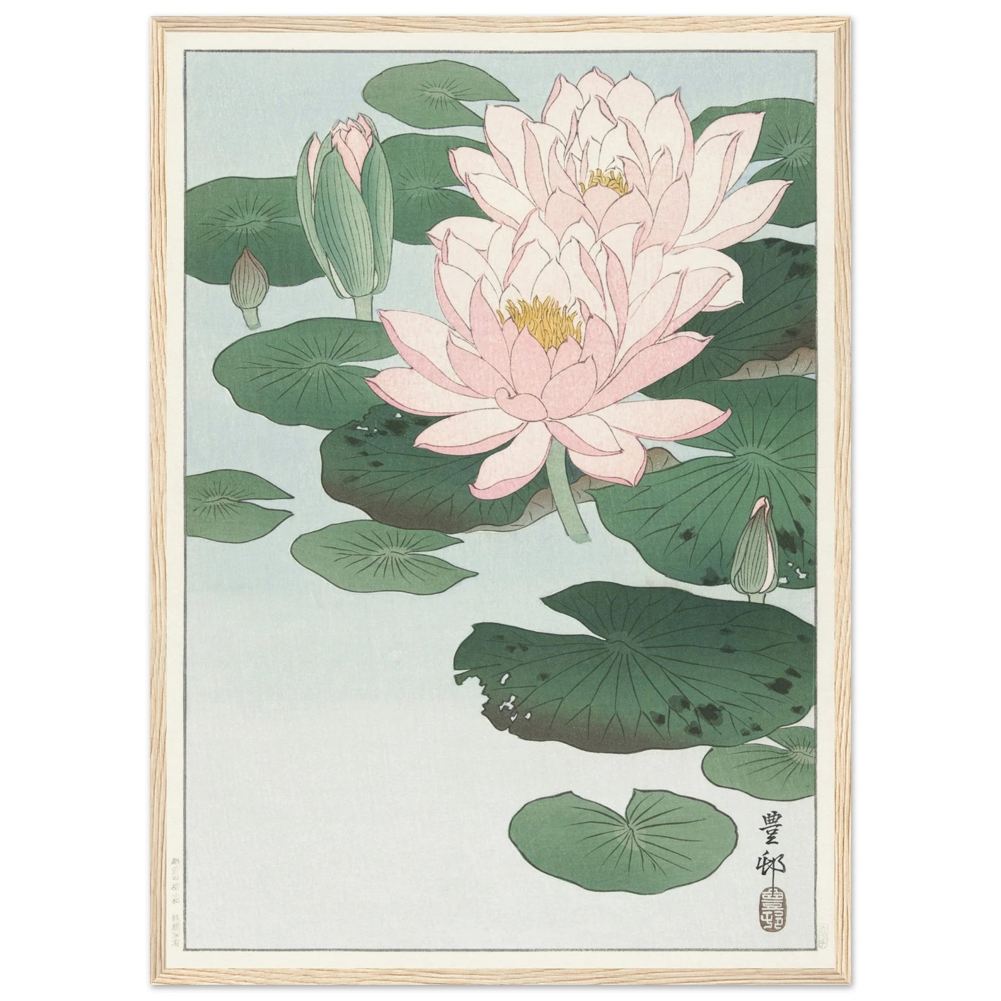 Japanese Flower Wall Art - Luxury Art Canvas