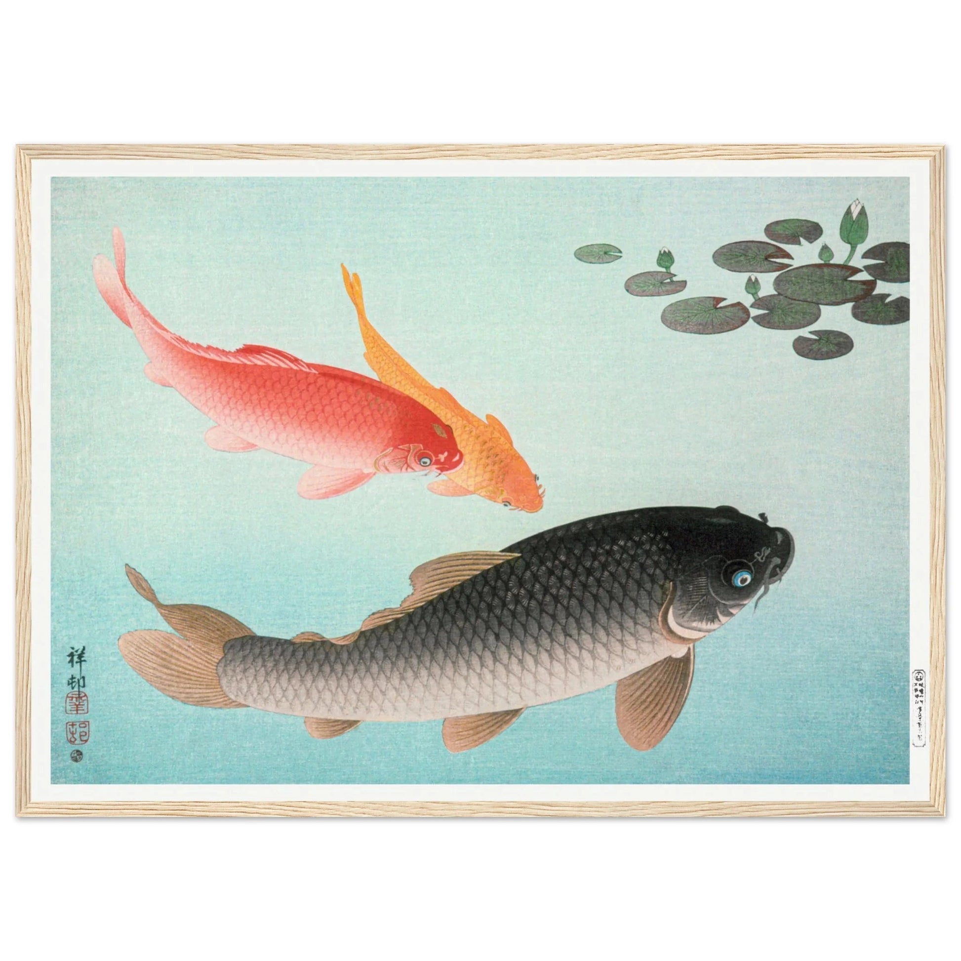 Japanese Koi Wall Art - Luxury Art Canvas