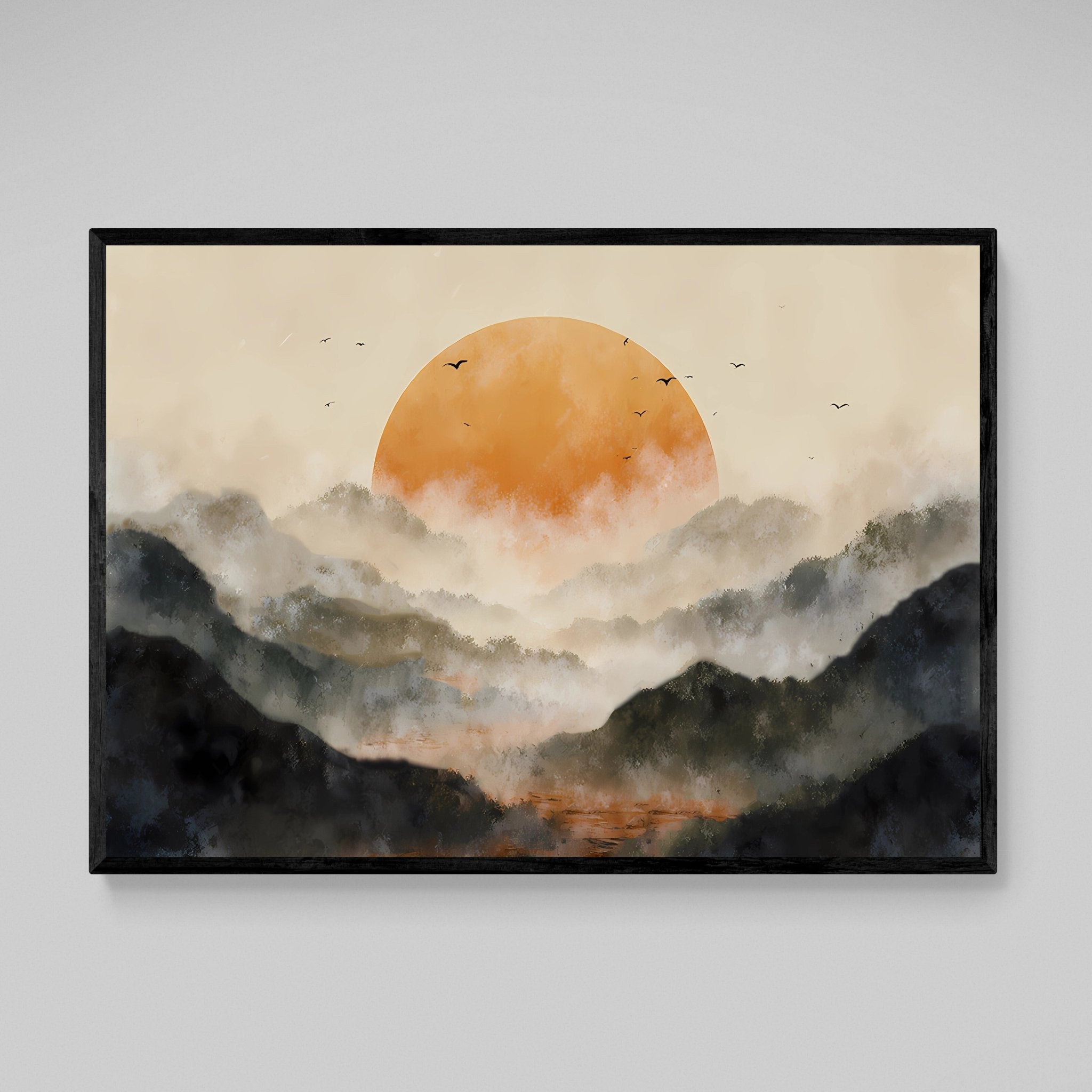 Landscape Wall Art Framed - Luxury Art Canvas