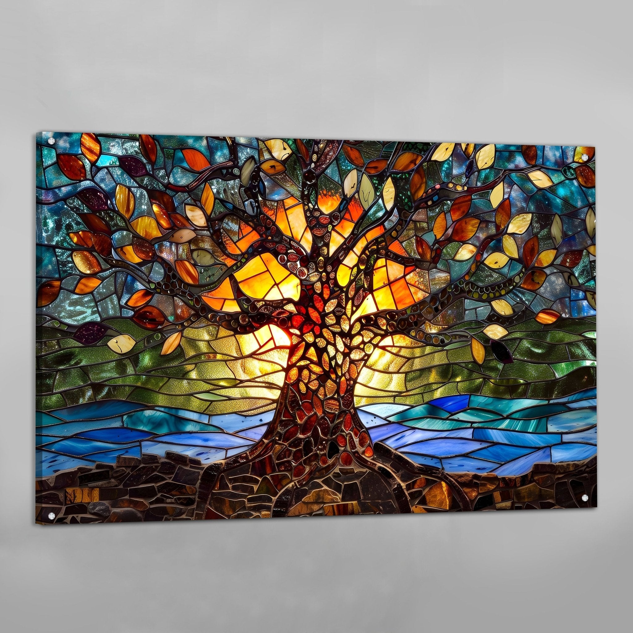 Large Tree Of Life Wall Art - Luxury Art Canvas