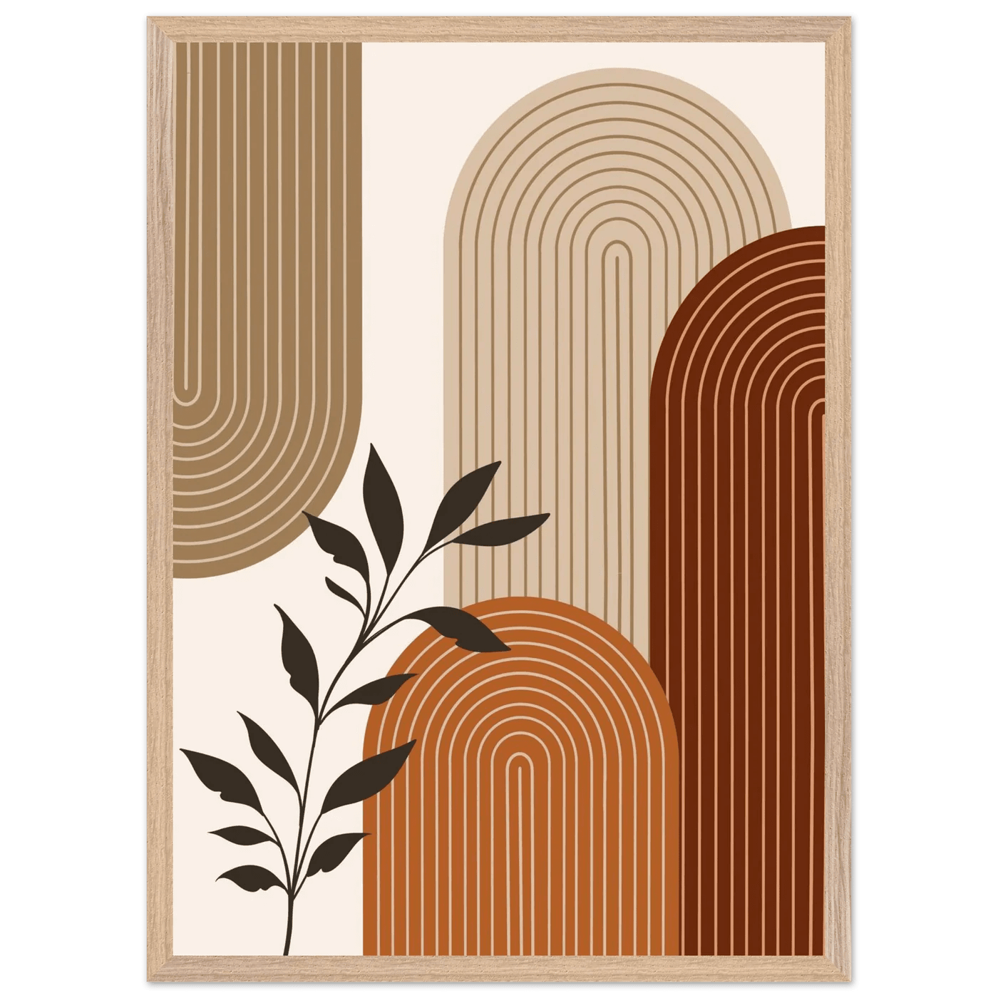 Layered Arches Minimalist Wall Art - Luxury Art Canvas