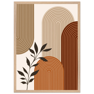 Layered Arches Minimalist Wall Art - Luxury Art Canvas