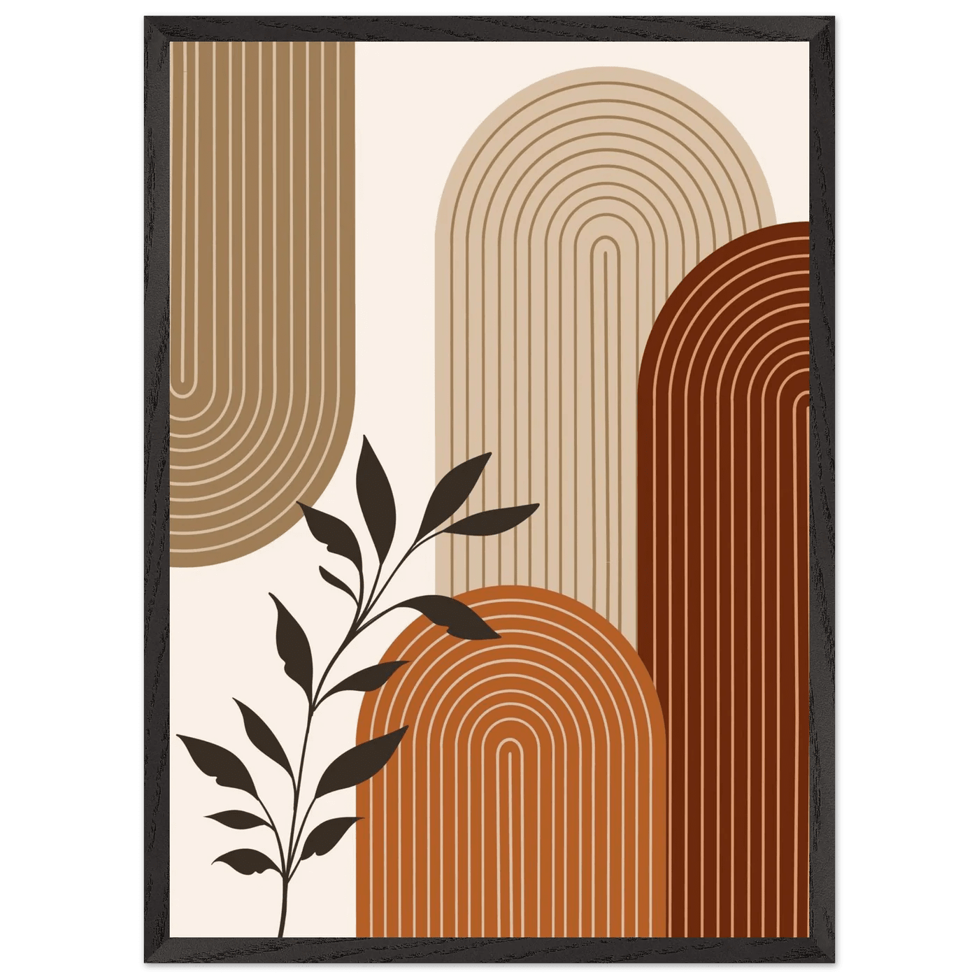 Layered Arches Minimalist Wall Art - Luxury Art Canvas