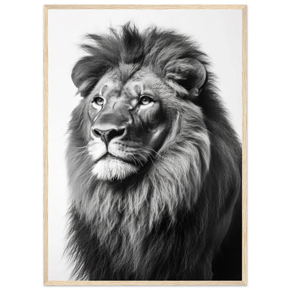 Lion Black and White Wall Art - Luxury Art Canvas