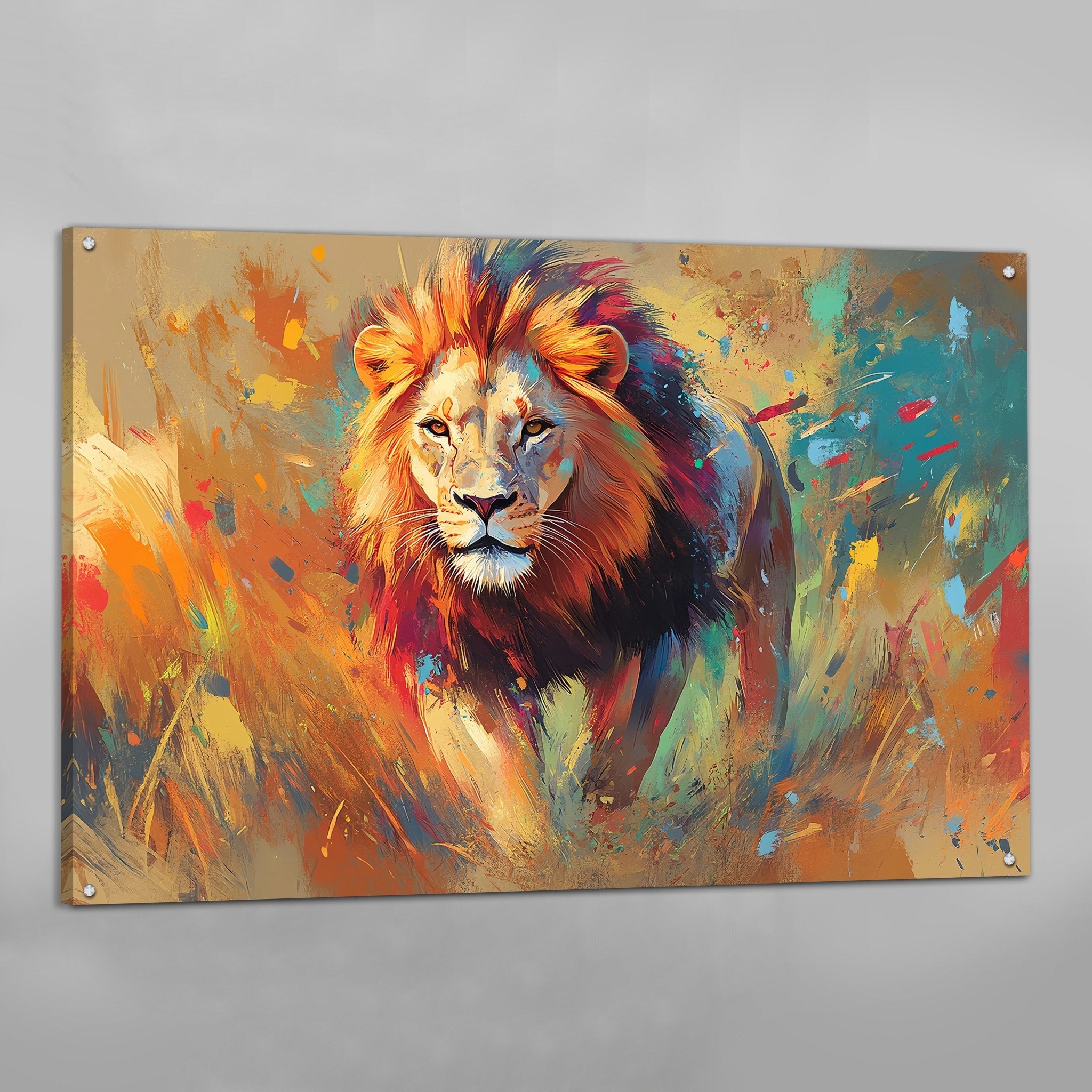 Lion Canvas Wall Art - Luxury Art Canvas