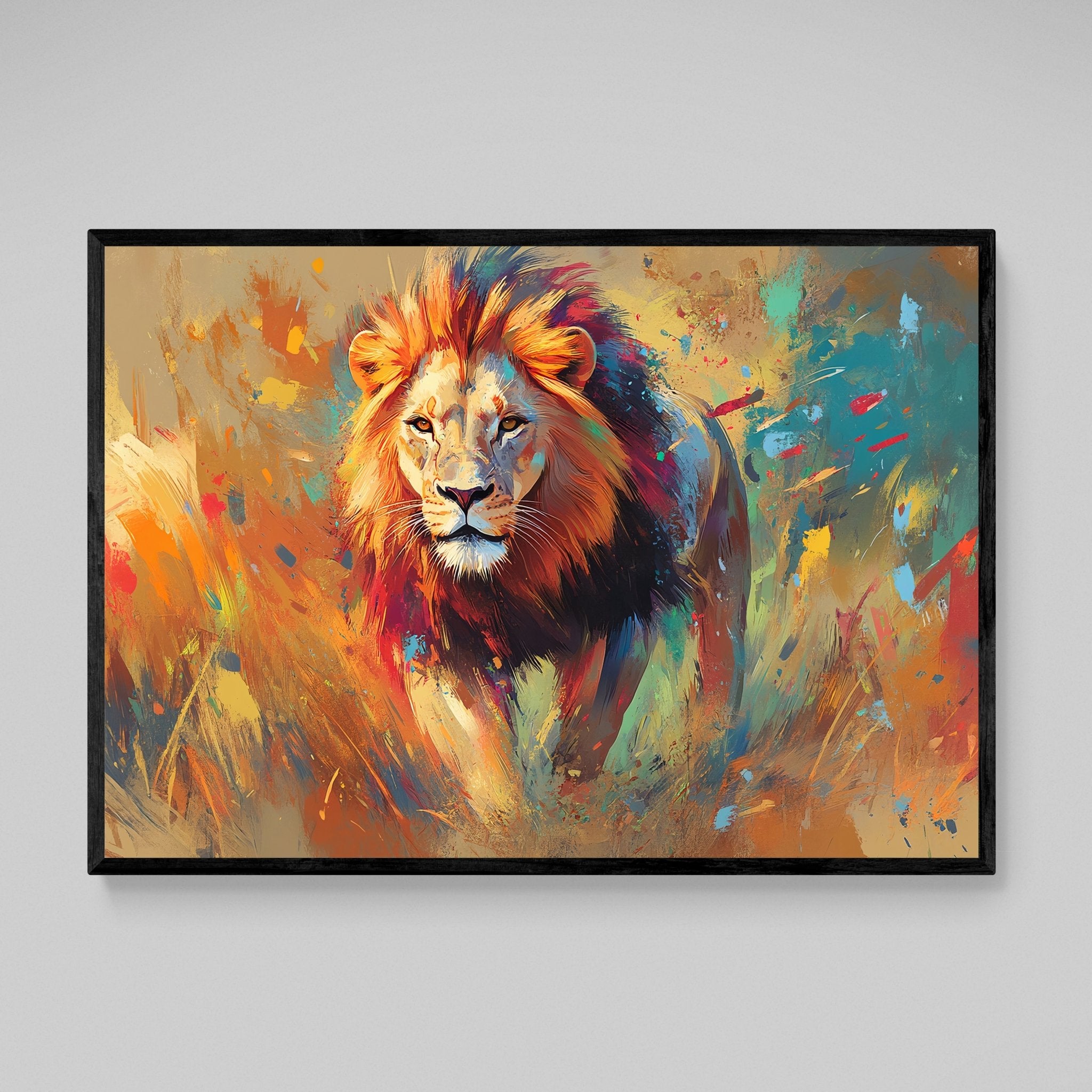Lion Canvas Wall Art - Luxury Art Canvas