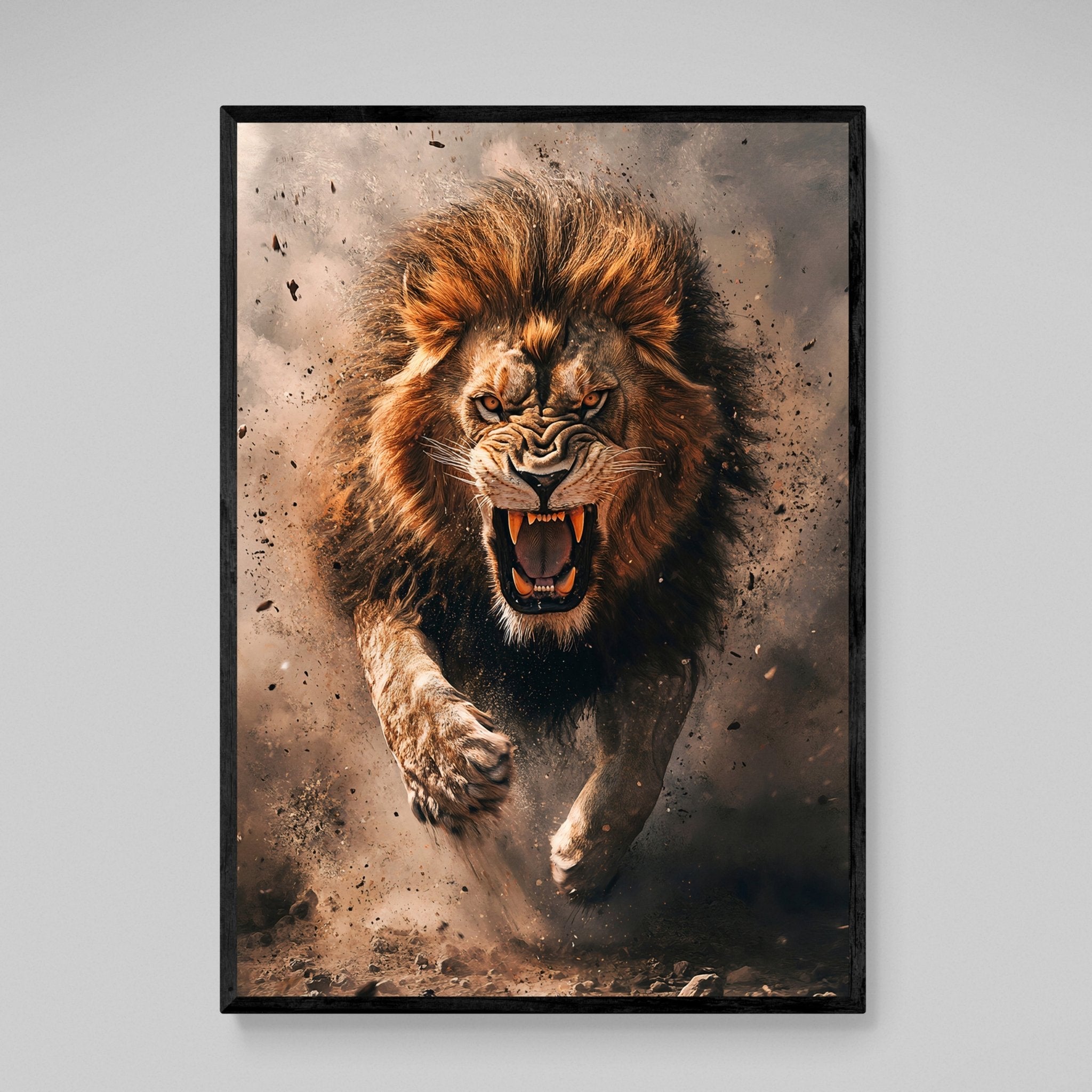 Lion Wall Art - Luxury Art Canvas