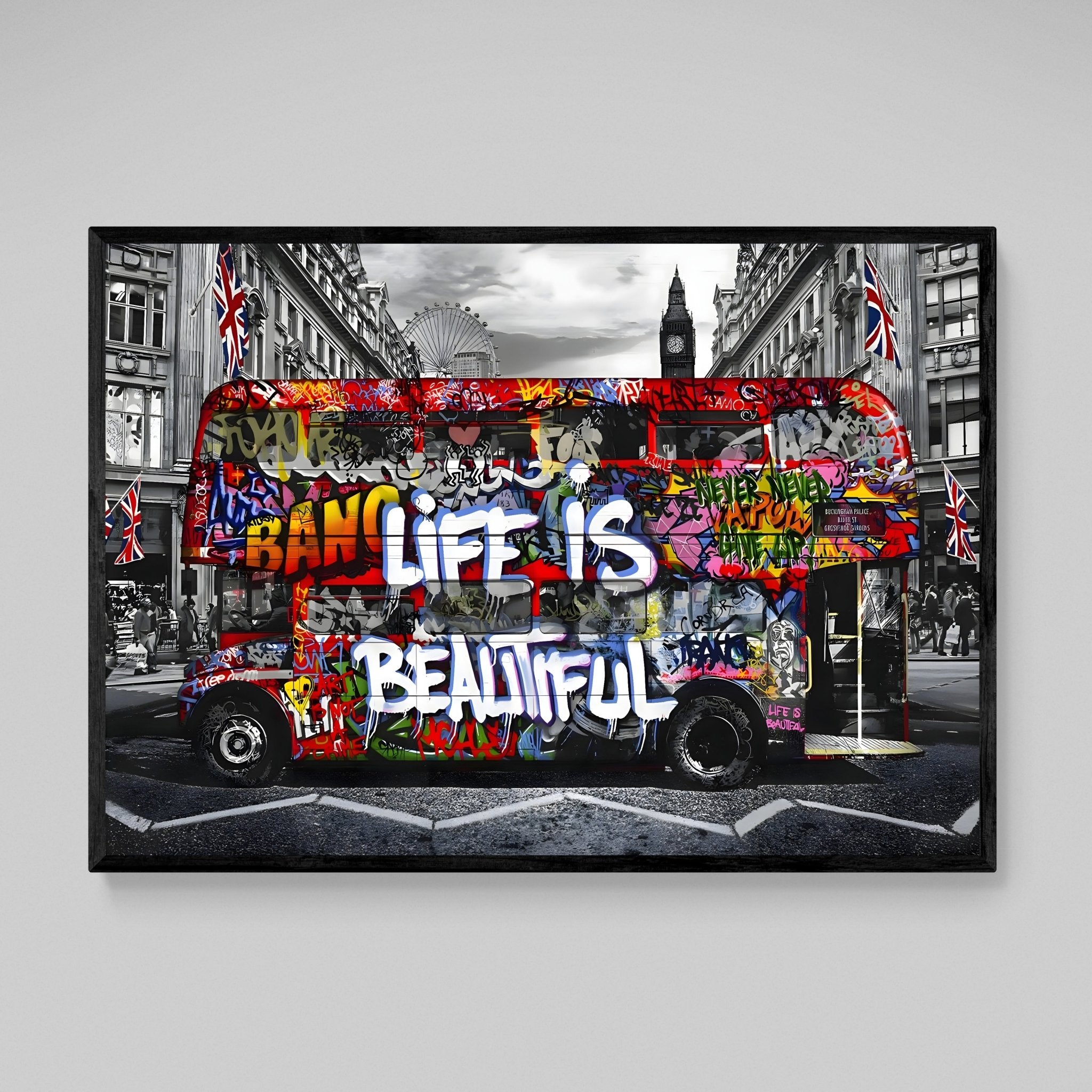 London Graffiti Canvas - Luxury Art Canvas