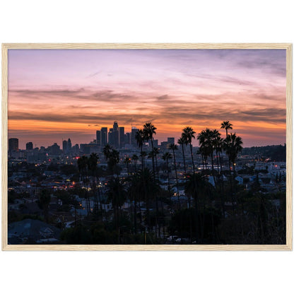 Los Angeles Sunset Wall Art - Luxury Art Canvas