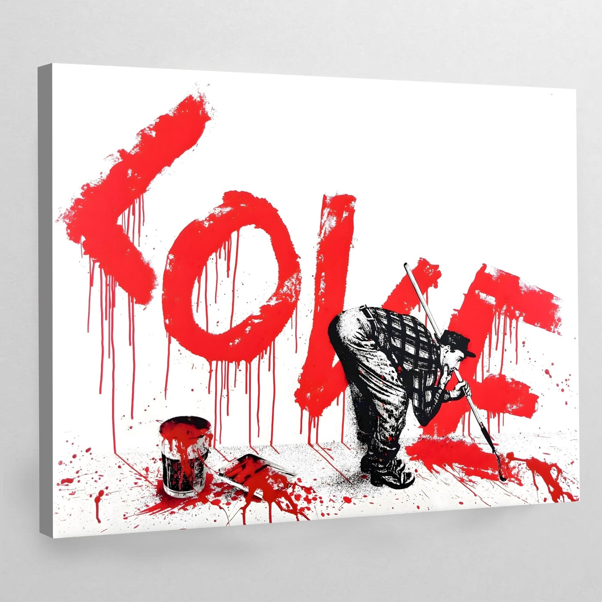 Love Banksy Wall Art - Luxury Art Canvas