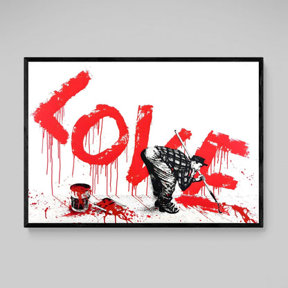 Love Banksy Wall Art - Luxury Art Canvas