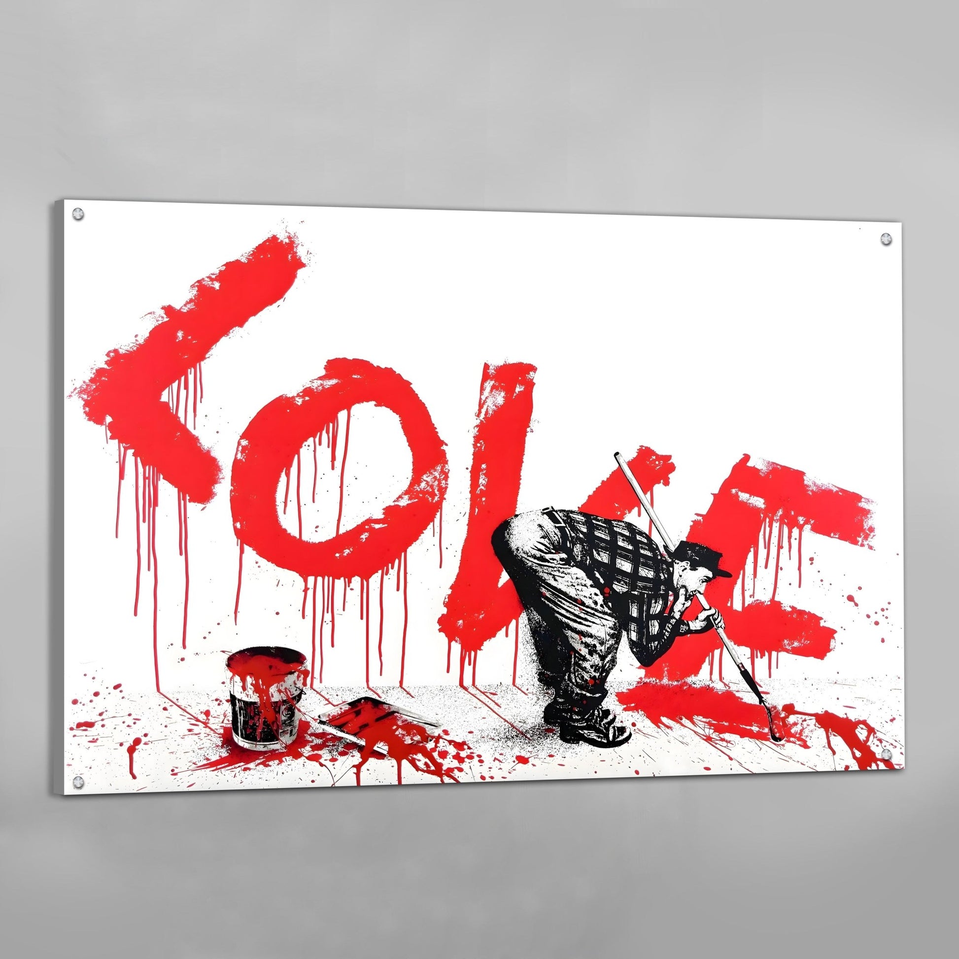 Love Banksy Wall Art - Luxury Art Canvas