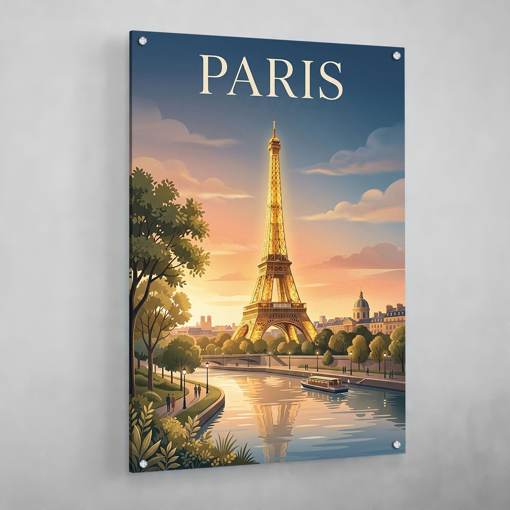 Luxury Eiffel Tower Paris Wall Art - Luxury Art Canvas