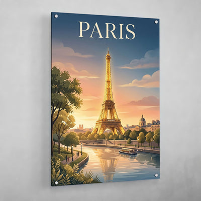 Luxury Eiffel Tower Paris Wall Art - Luxury Art Canvas