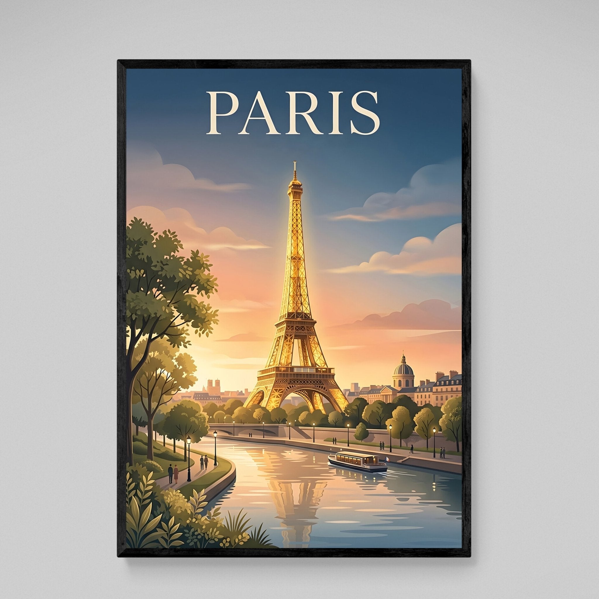 Luxury Eiffel Tower Paris Wall Art - Luxury Art Canvas