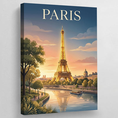 Luxury Eiffel Tower Paris Wall Art - Luxury Art Canvas