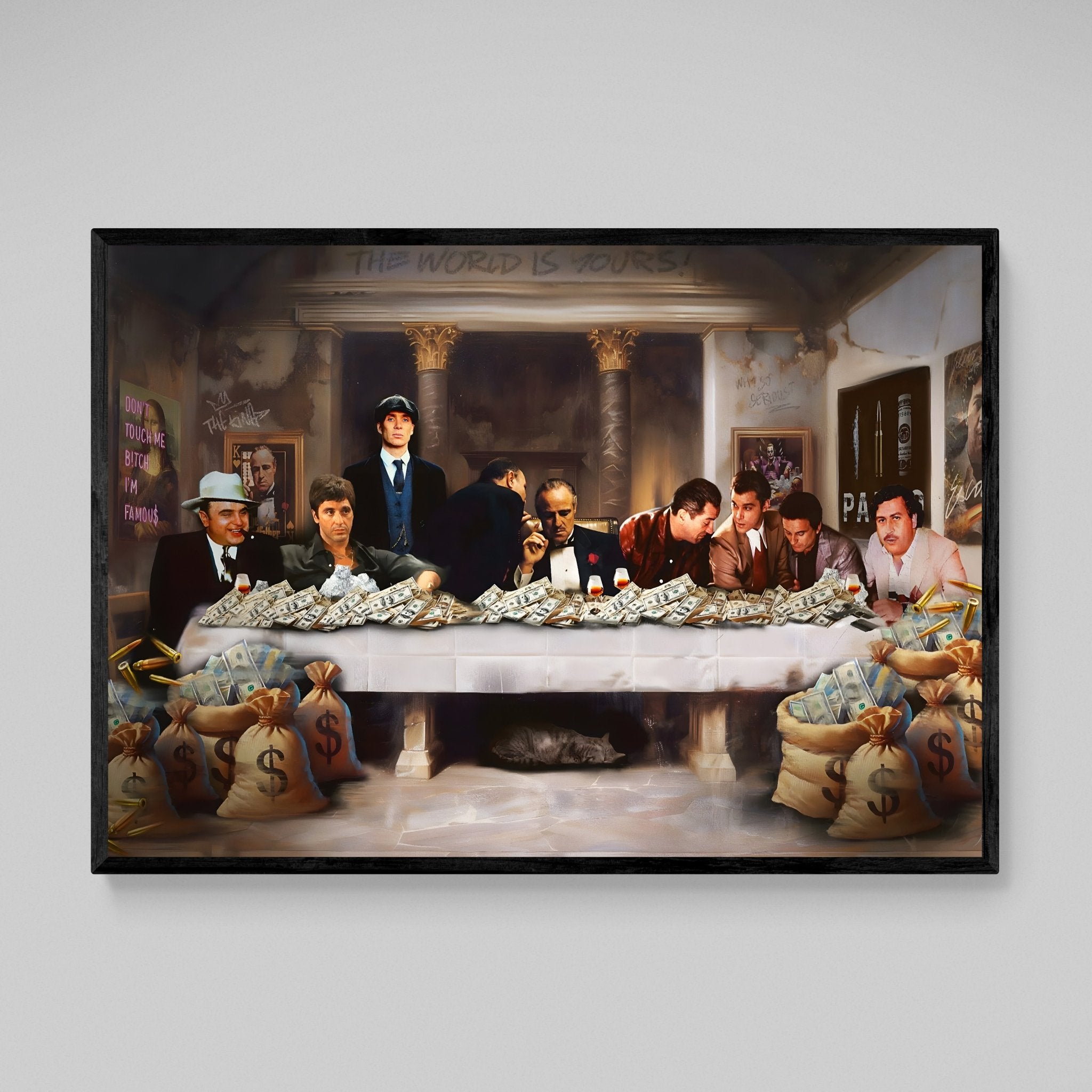 Mafia Bosses Canvas Wall Art - Luxury Art Canvas