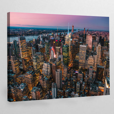 Manhattan Buildings New York Wall Art - Luxury Art Canvas