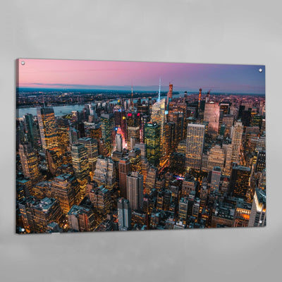 Manhattan Buildings New York Wall Art - Luxury Art Canvas