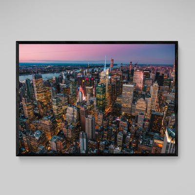 Manhattan Buildings New York Wall Art - Luxury Art Canvas