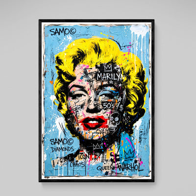 Marilyn Monroe Graffiti Canvas - Luxury Art Canvas