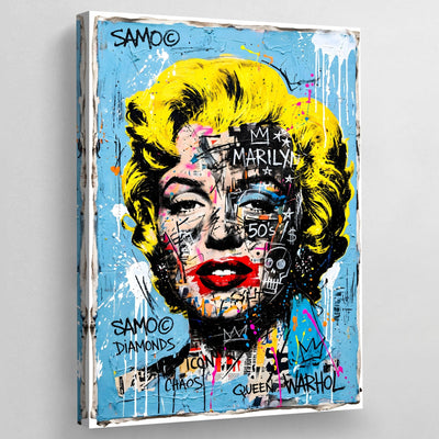Marilyn Monroe Graffiti Canvas - Luxury Art Canvas