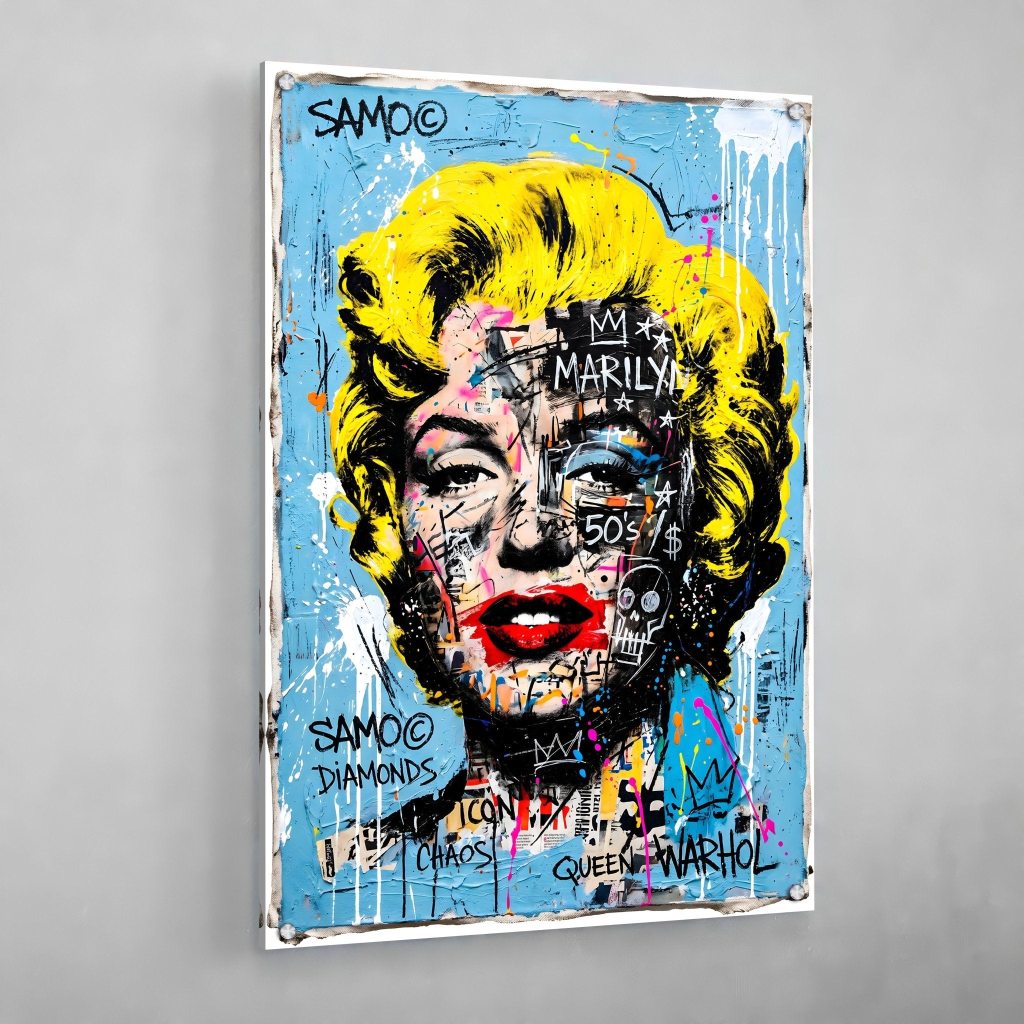 Marilyn Monroe Graffiti Canvas - Luxury Art Canvas