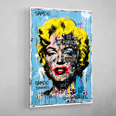 Marilyn Monroe Graffiti Canvas - Luxury Art Canvas