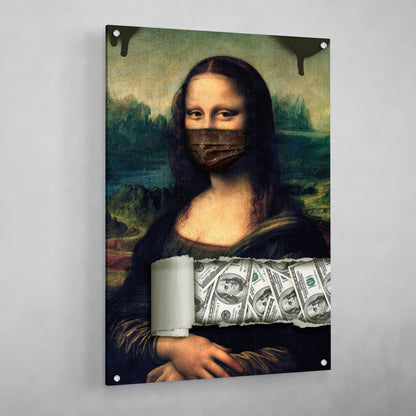 Masked Mona Lisa Wall Art - Luxury Art Canvas