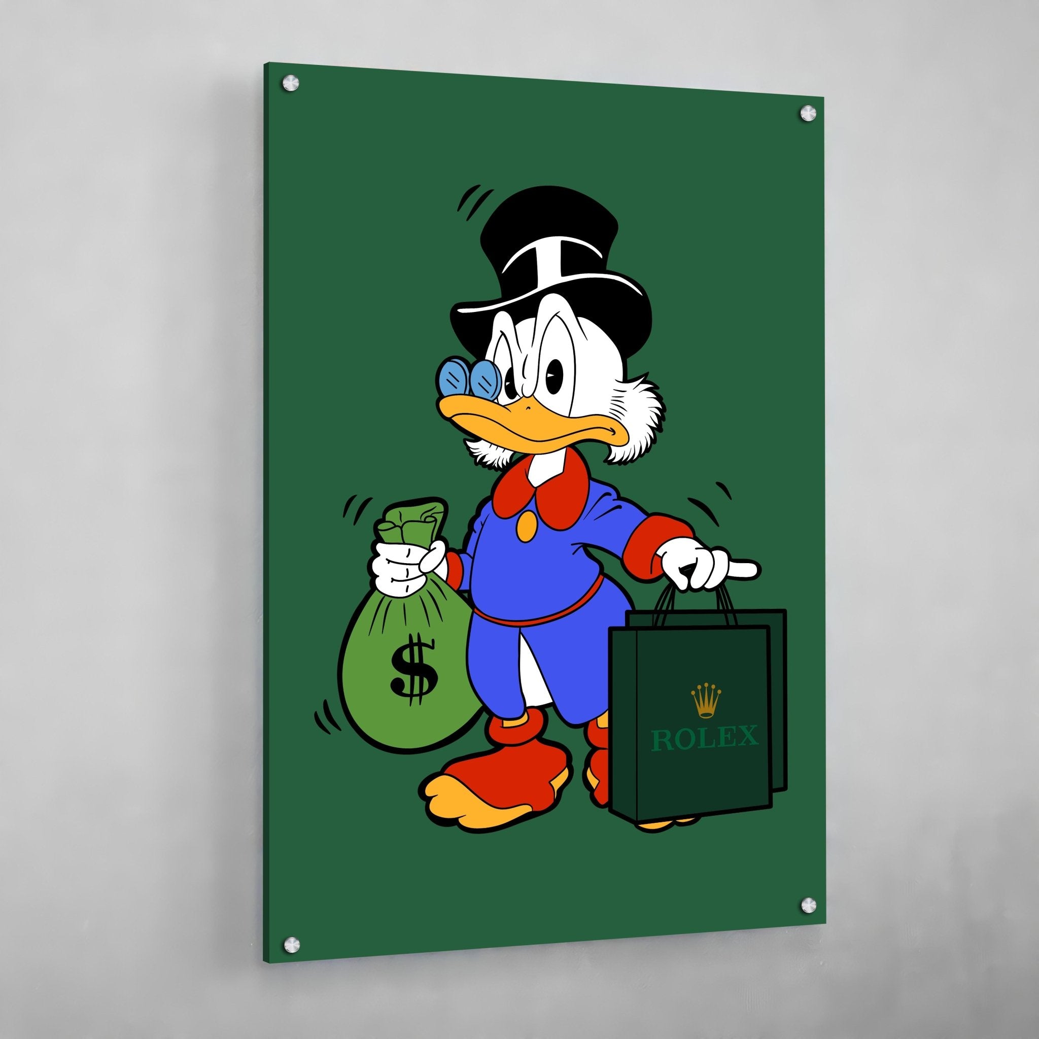 McDuck Rolex Wall Art - Luxury Art Canvas