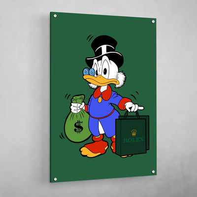 McDuck Rolex Wall Art - Luxury Art Canvas