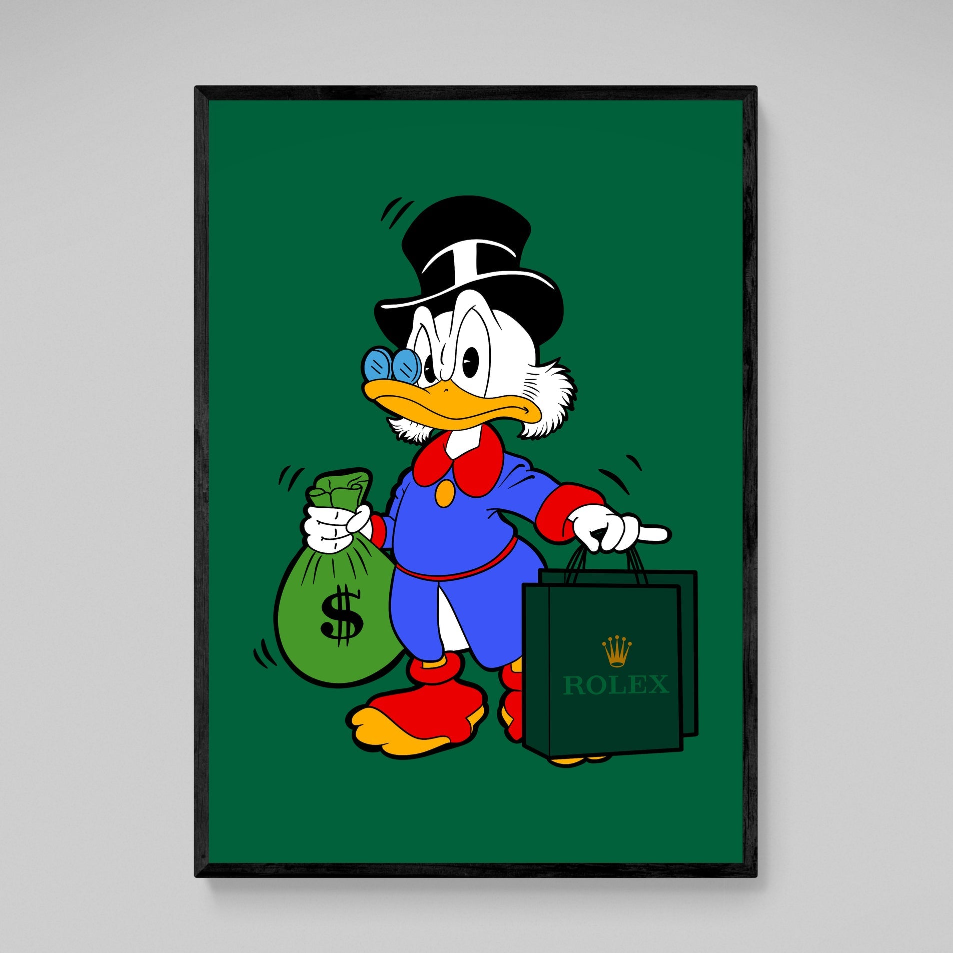 McDuck Rolex Wall Art - Luxury Art Canvas