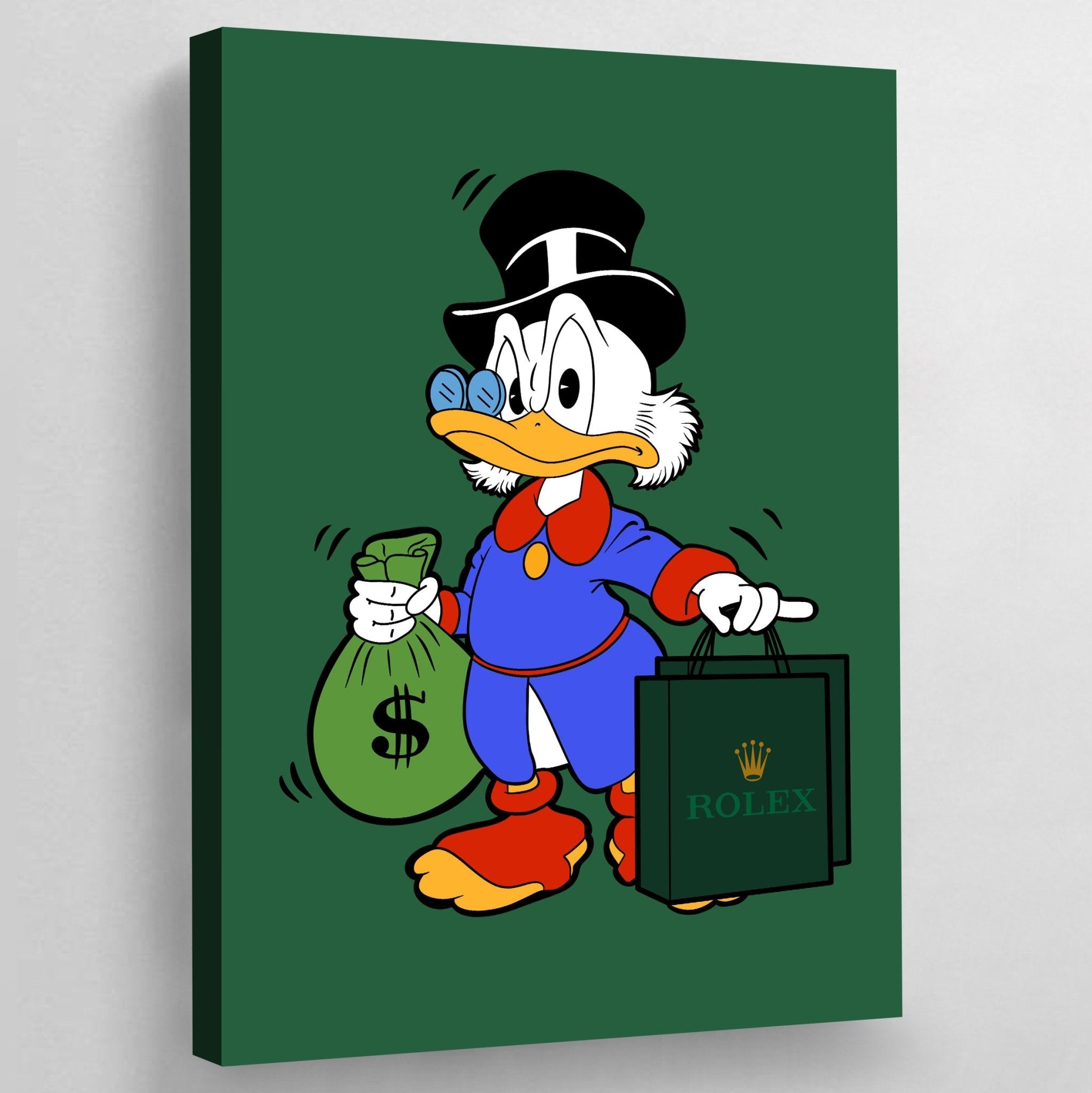 McDuck Rolex Wall Art - Luxury Art Canvas