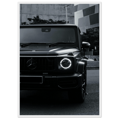 Mercedes Black and White Wall Art - Luxury Art Canvas