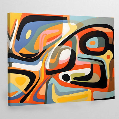 Mid Century Modern Wall Art - Luxury Art Canvas