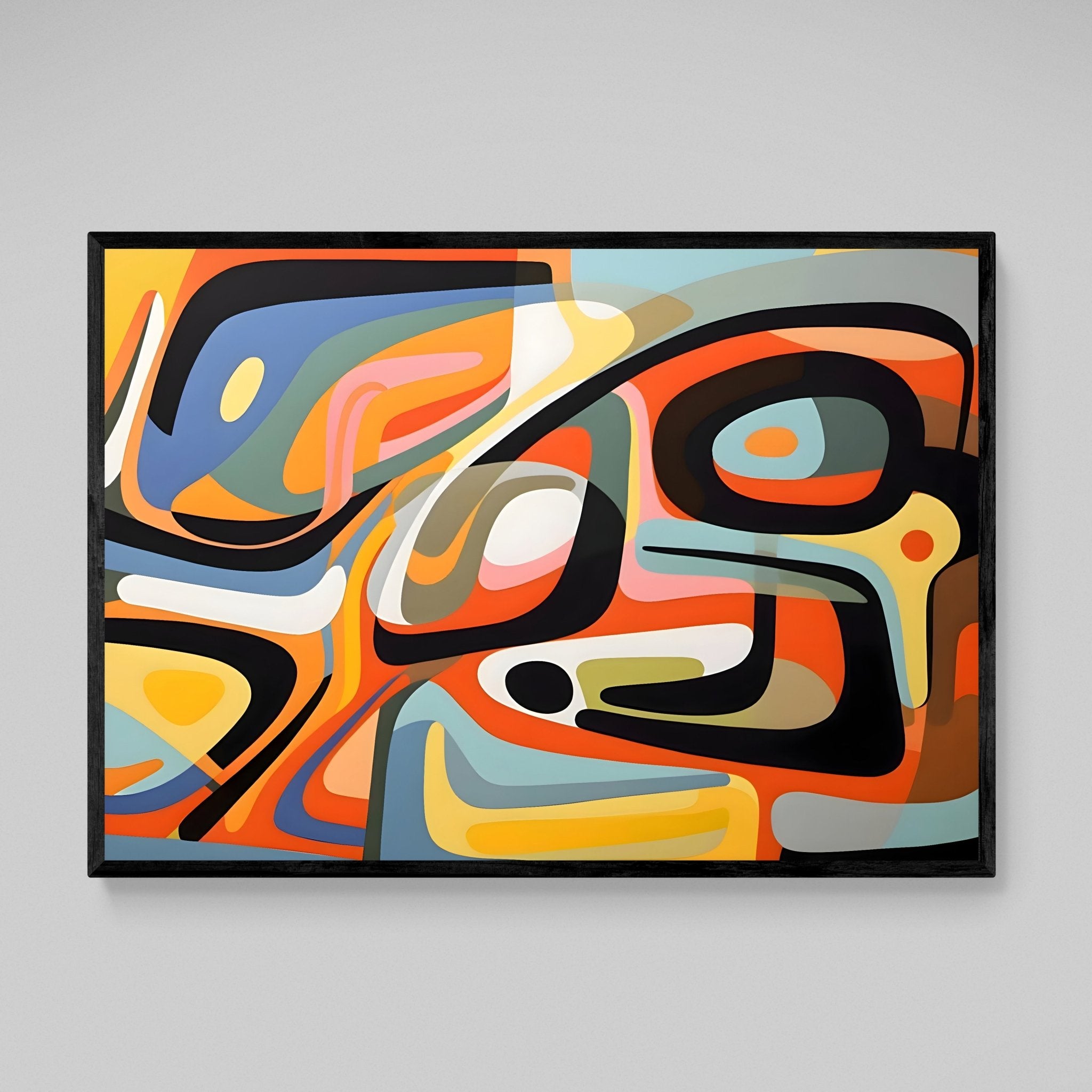 Mid Century Modern Wall Art - Luxury Art Canvas
