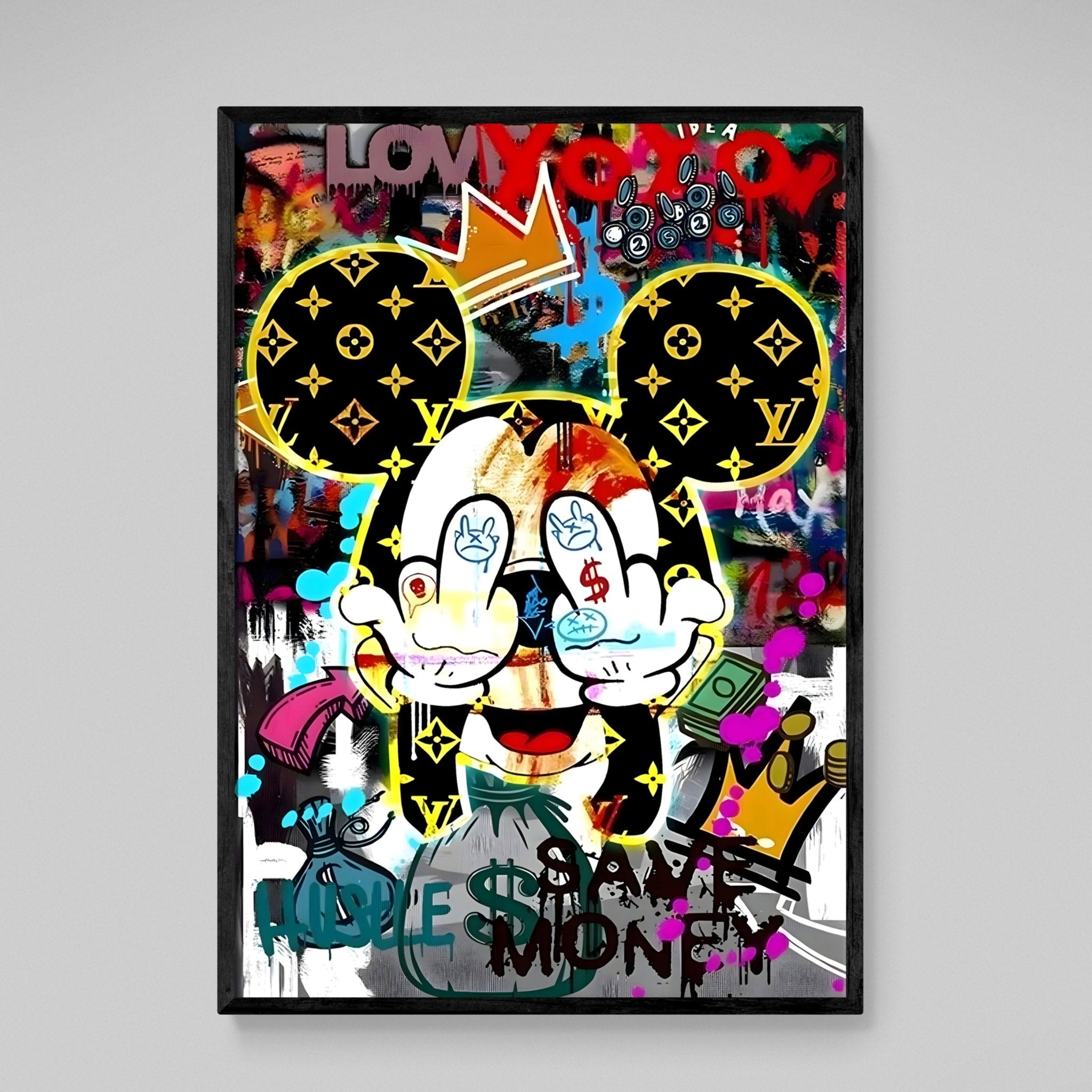 Middle Finger Street Art Canvas - Luxury Art Canvas