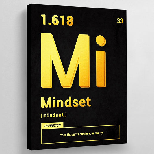 Mindset Motivational Wall Art - Luxury Art Canvas