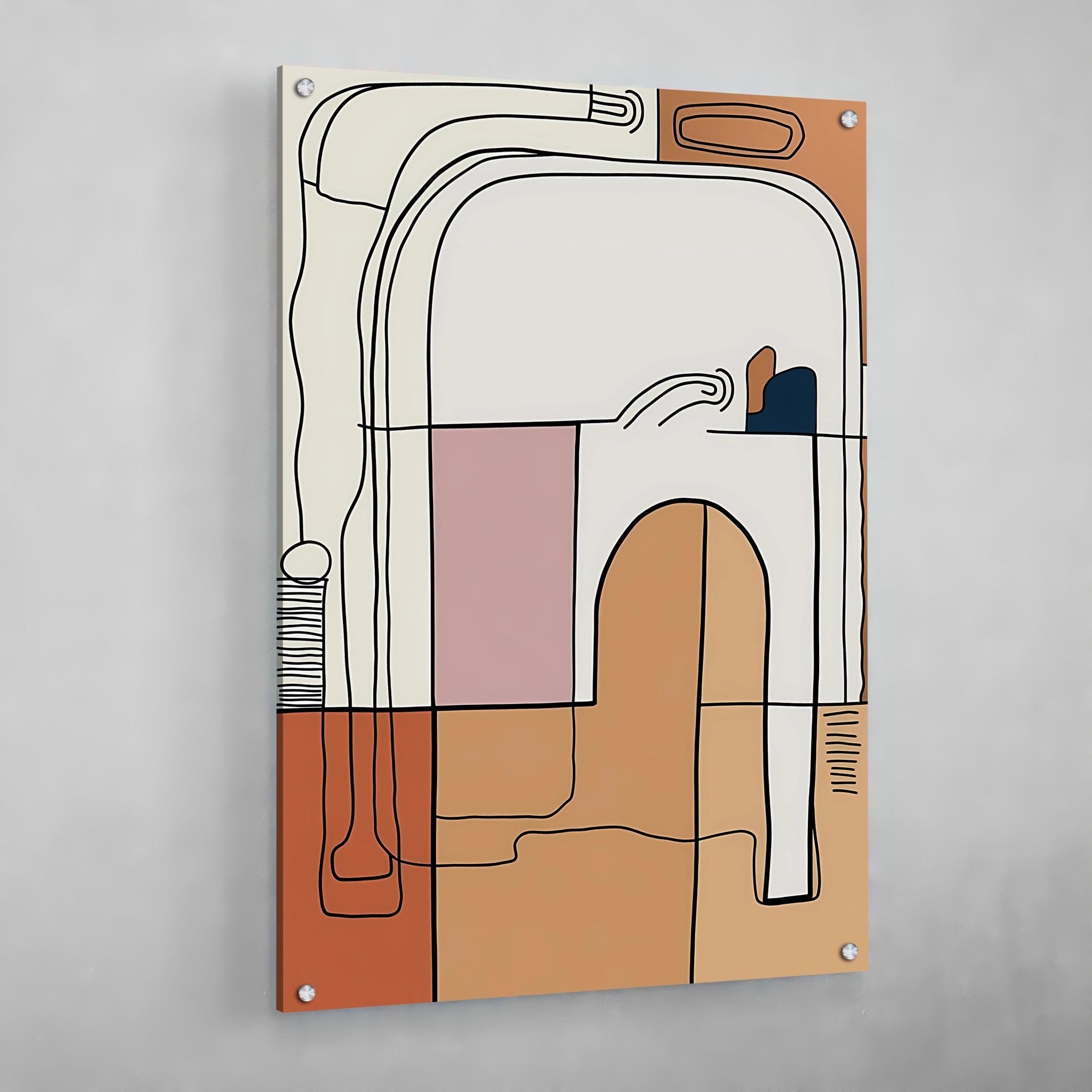 Minimal Line Abstract Wall Art - Luxury Art Canvas