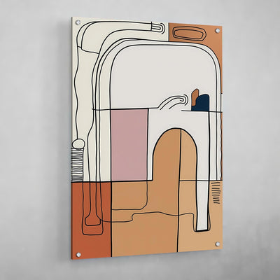 Minimal Line Abstract Wall Art - Luxury Art Canvas