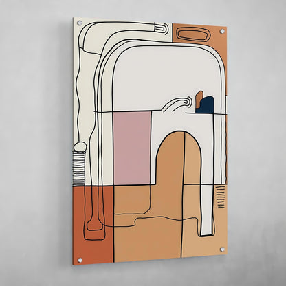 Minimal Line Abstract Wall Art - Luxury Art Canvas