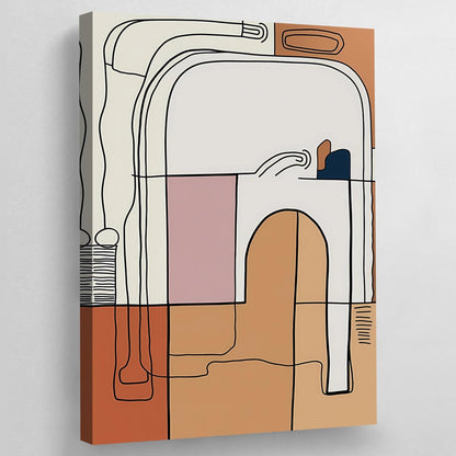 Minimal Line Abstract Wall Art - Luxury Art Canvas