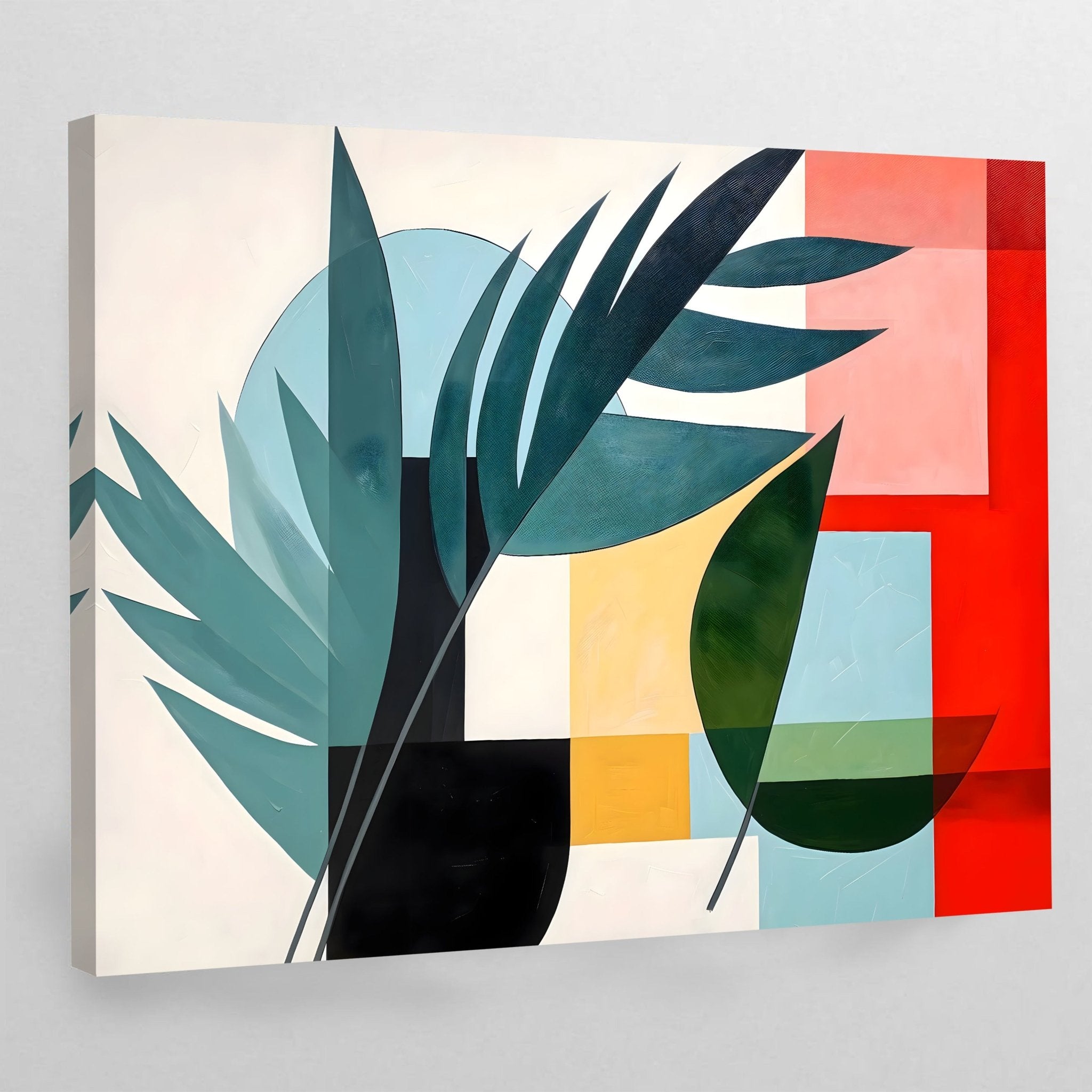 Minimal Retro Modern Wall Art - Luxury Art Canvas