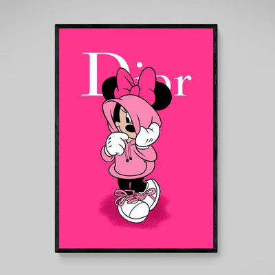 Minnie Dior Wall Art - Luxury Art Canvas